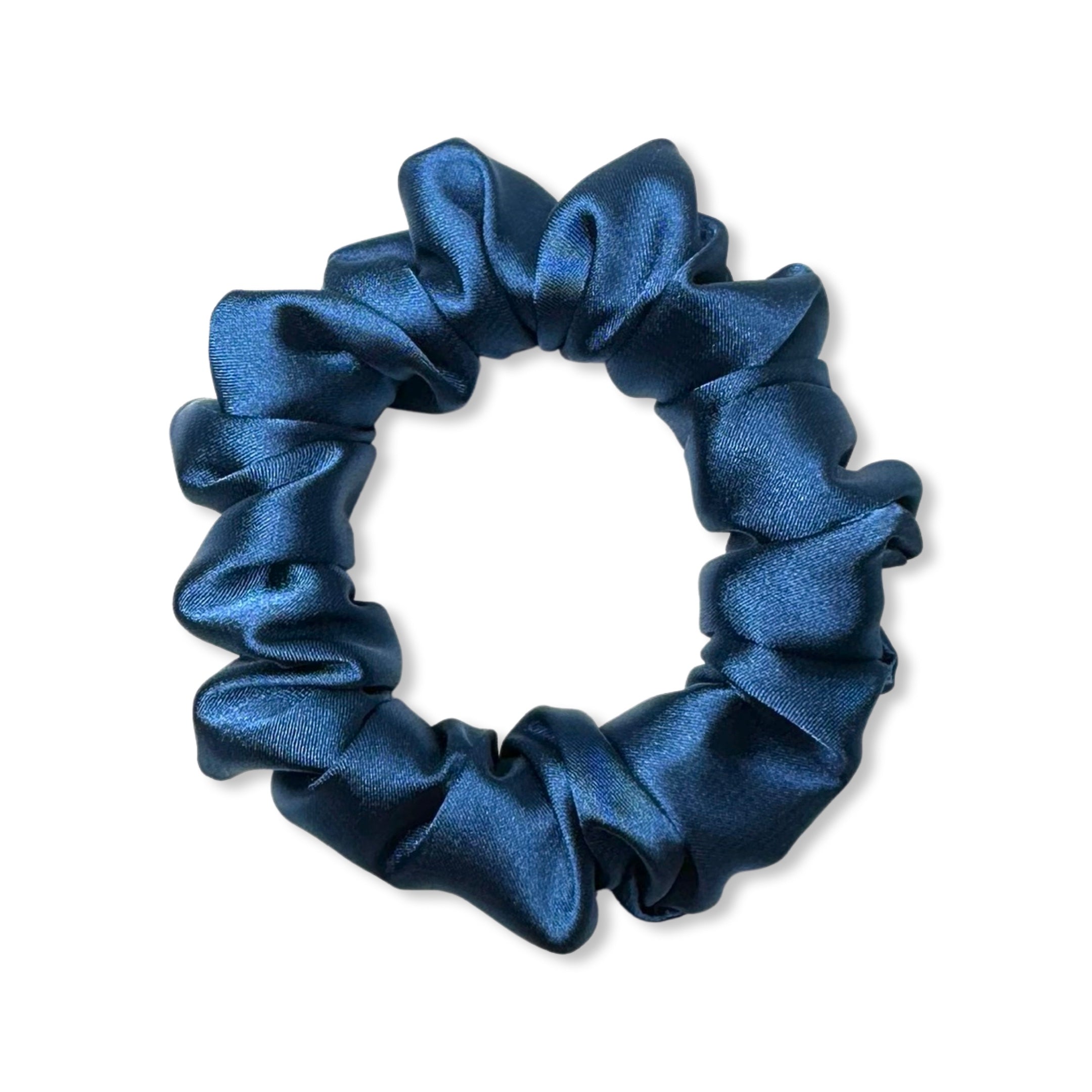 Navy Blue Mini Scrunchie